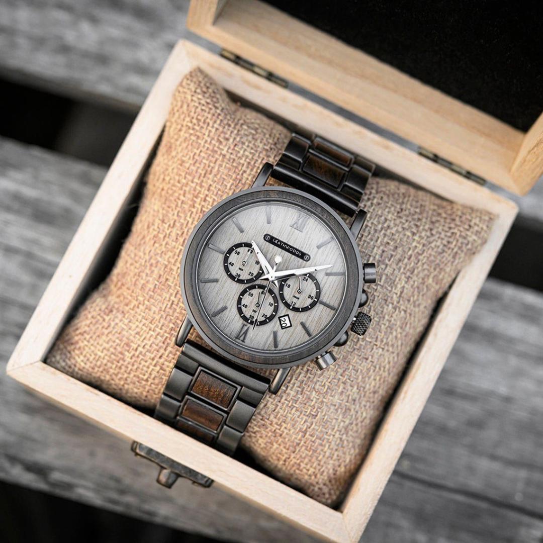 Gray Hawk - Wooden Watch