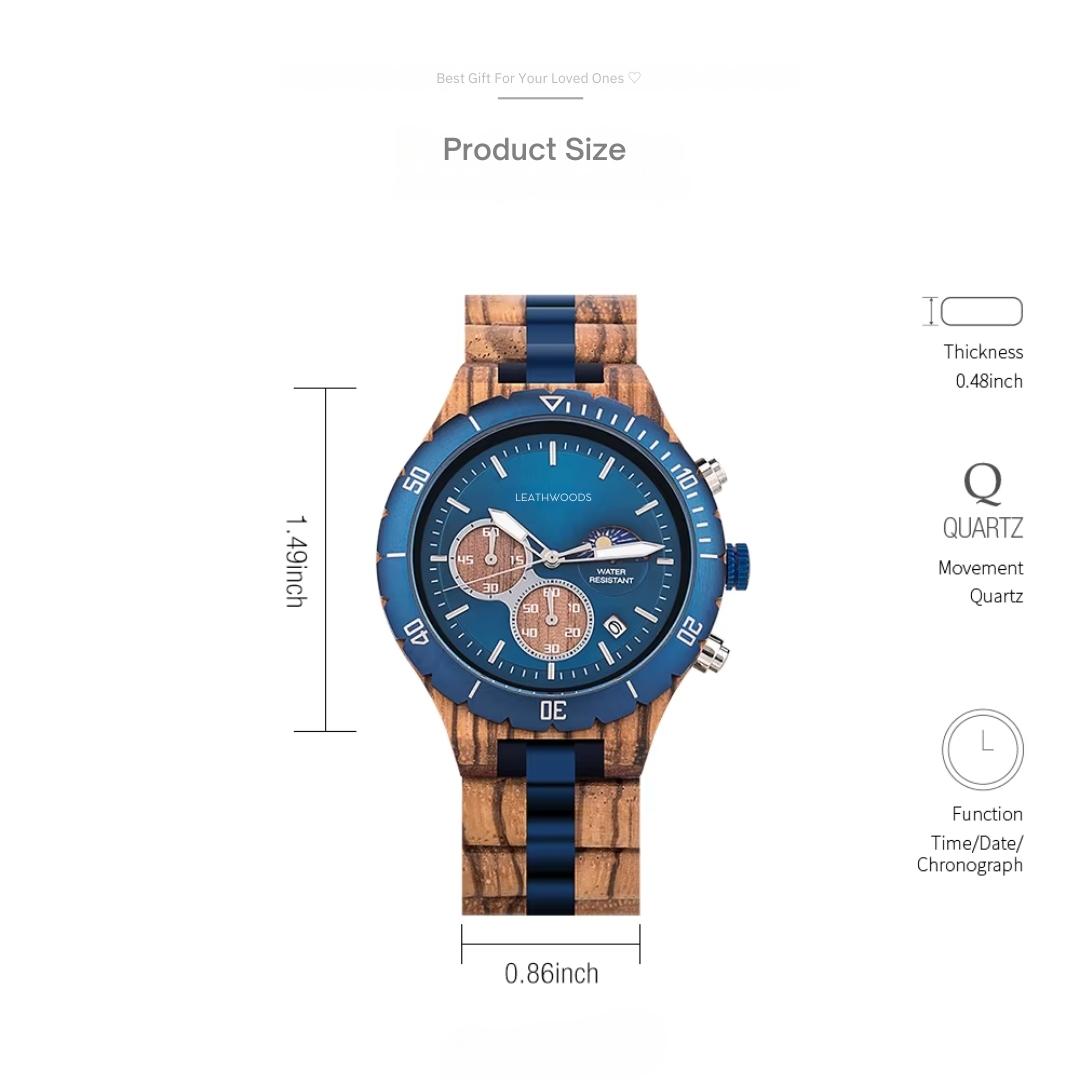 Neptune - Wooden Watch