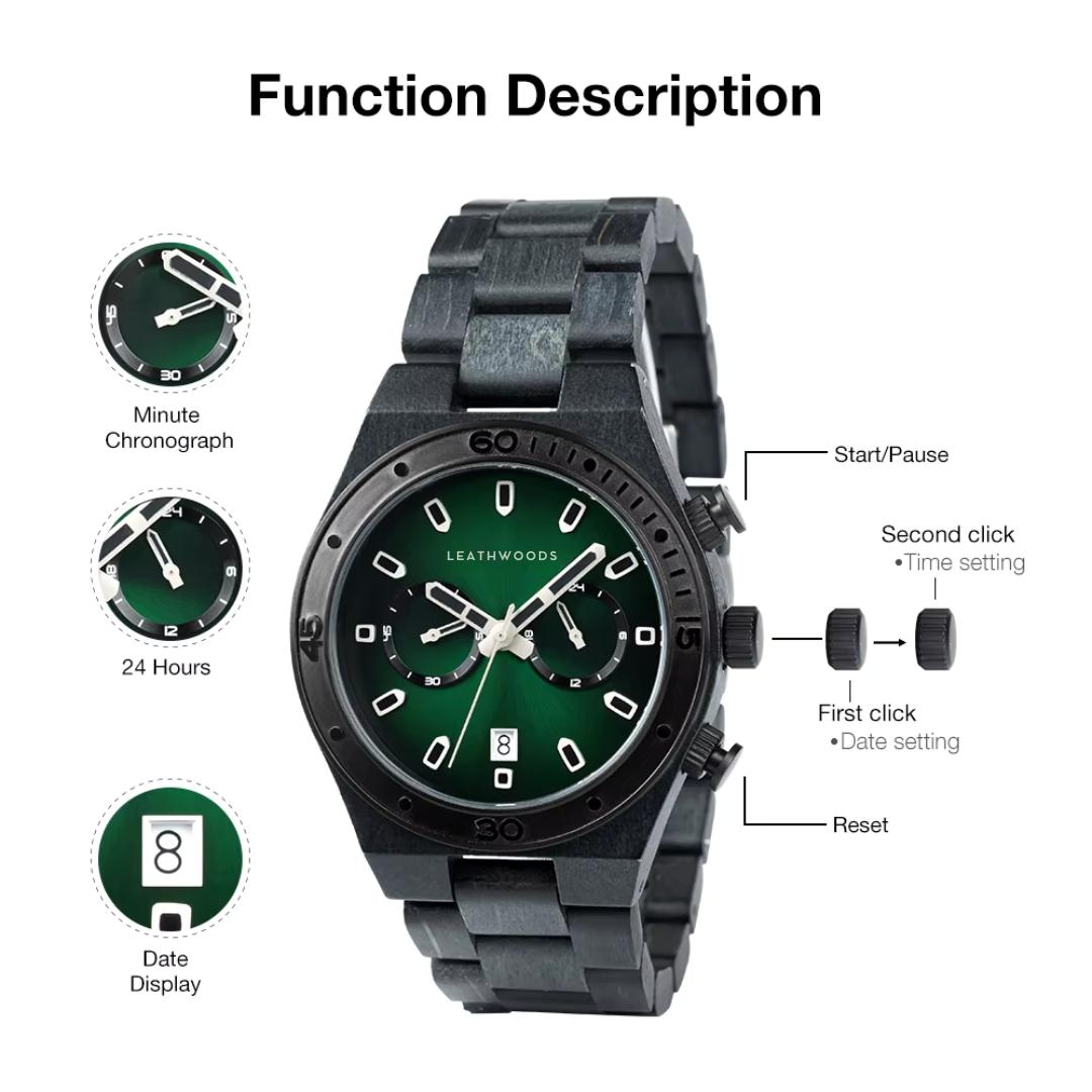 Emerald - Wooden Watch