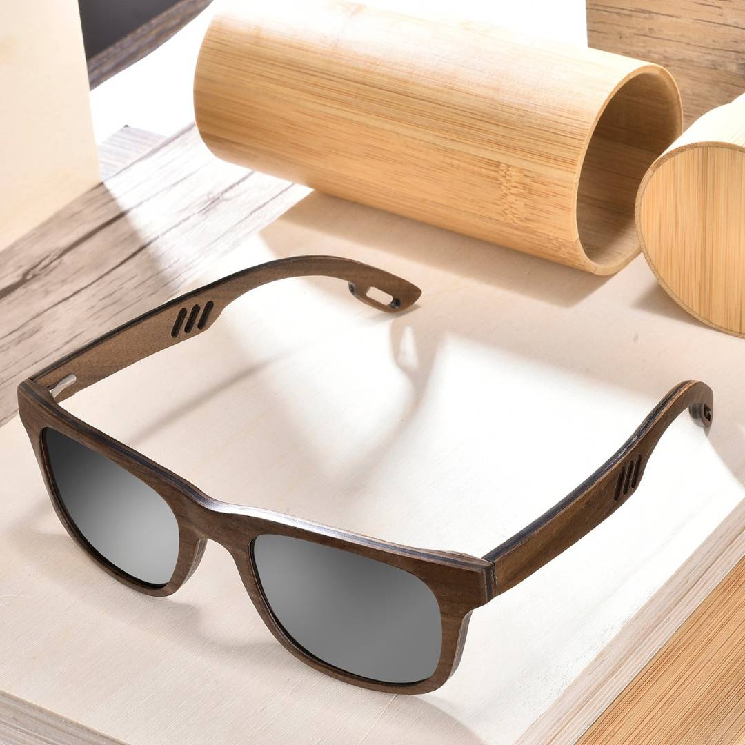 Bison - Wooden Sunglasses