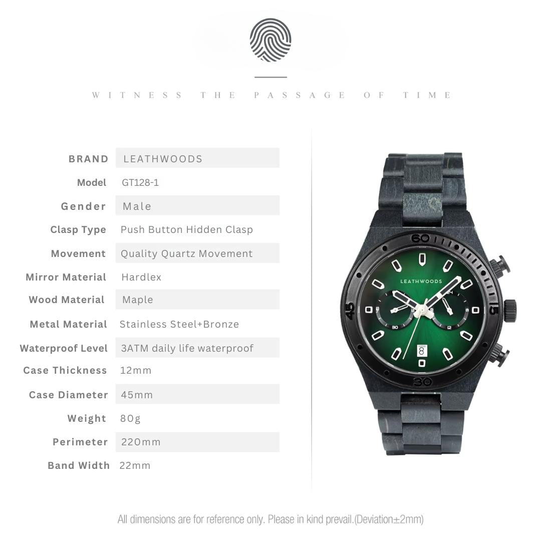 Emerald - Wooden Watch