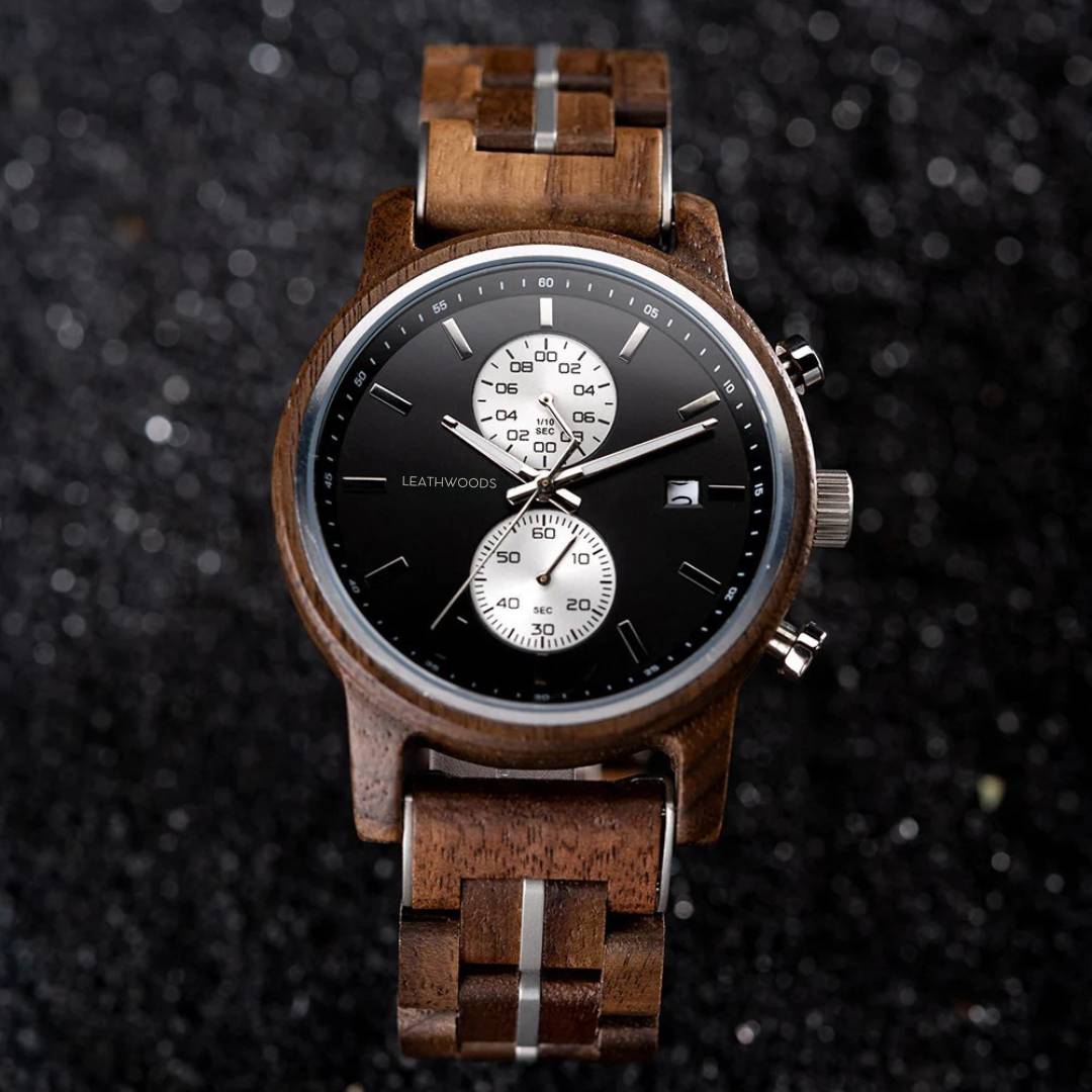 Walnut Chronograph - Wooden Watch