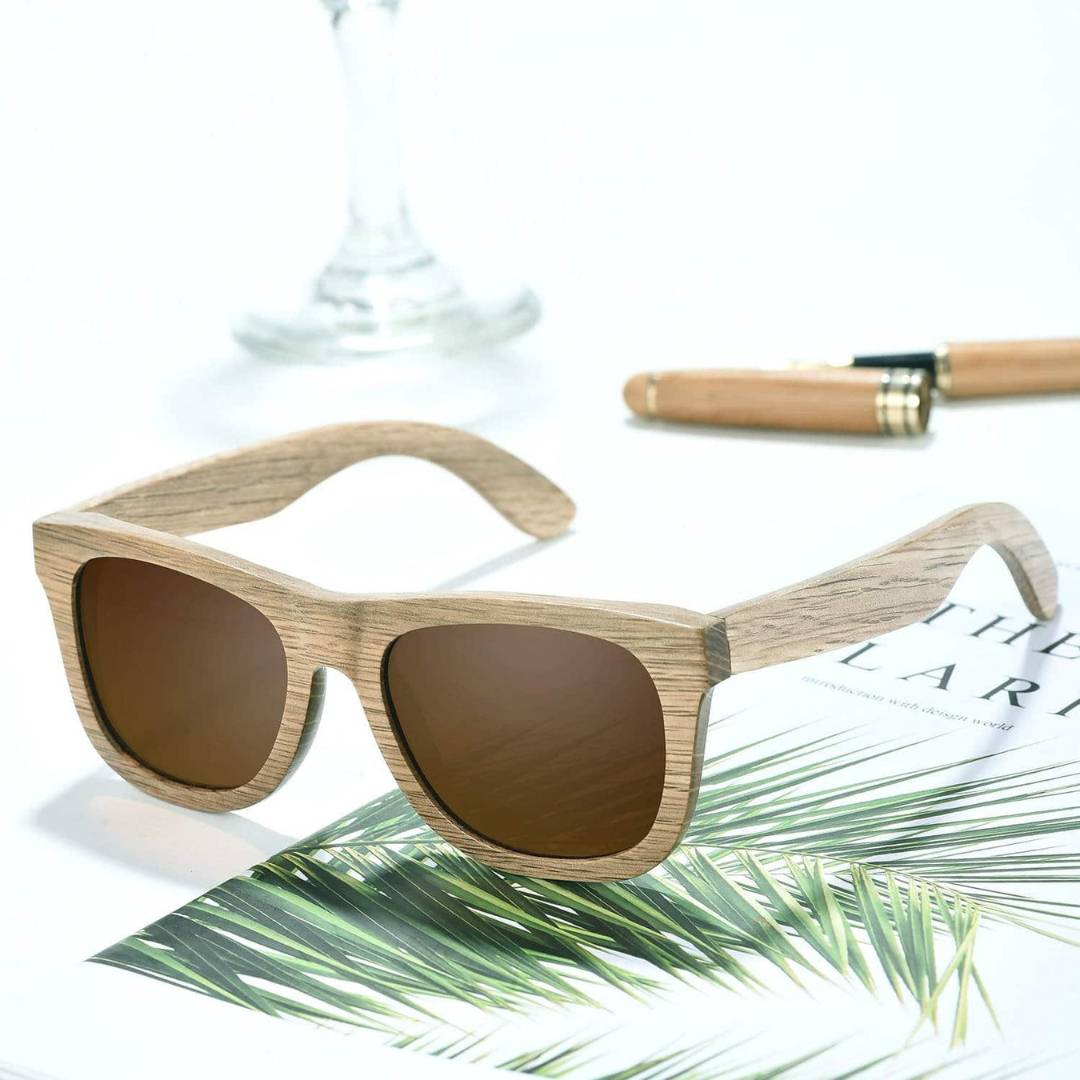 Camel - Wooden Sunglasses