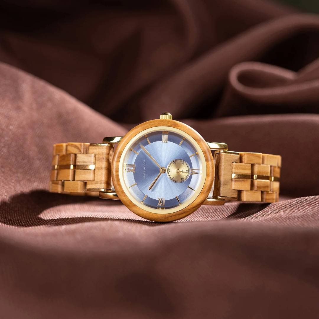 Citrine- Wooden Watch