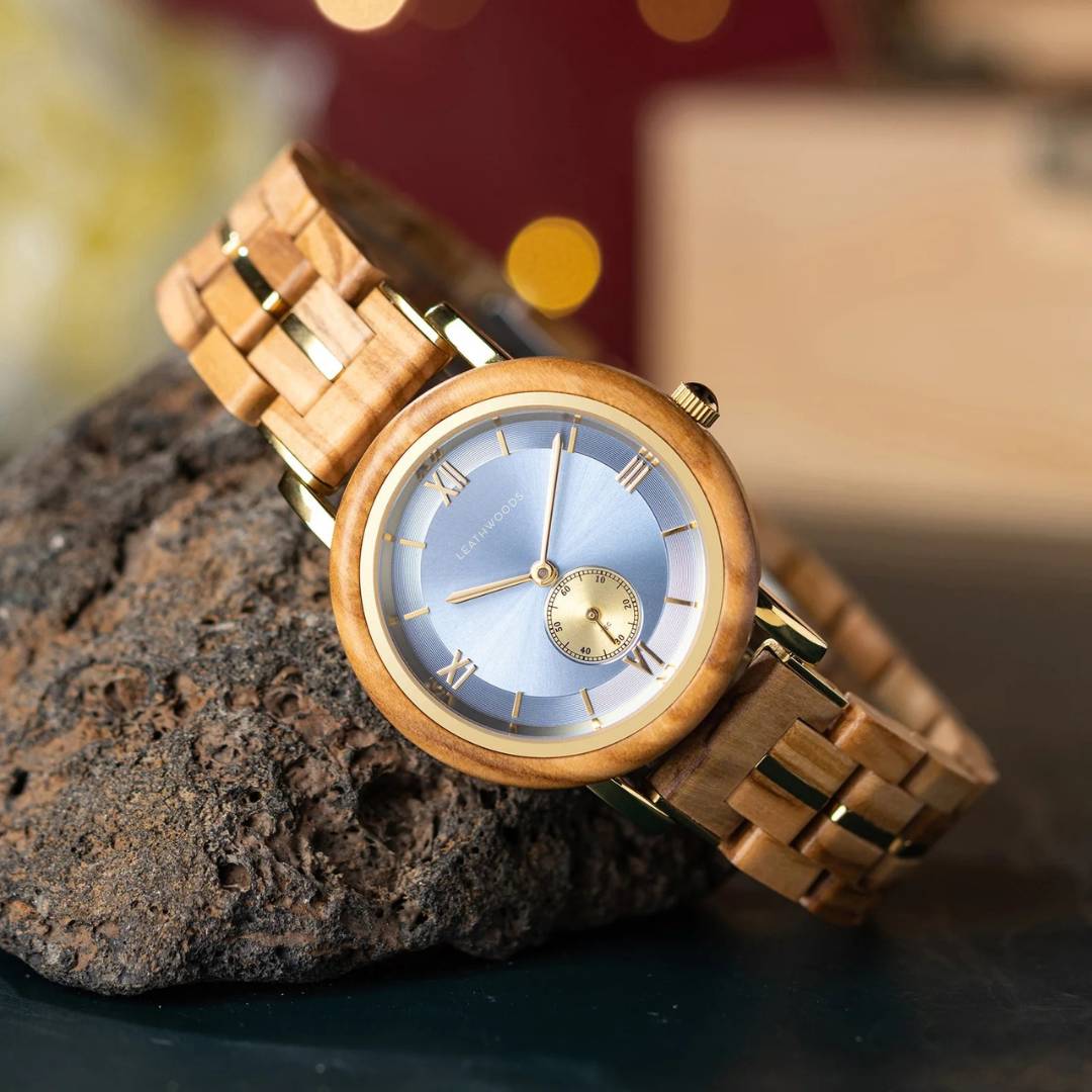 Citrine- Wooden Watch