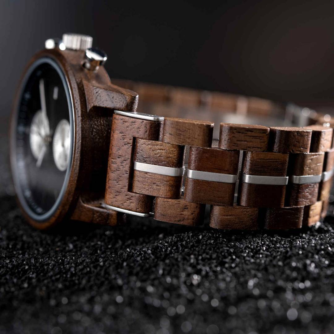 Walnut Chronograph - Wooden Watch