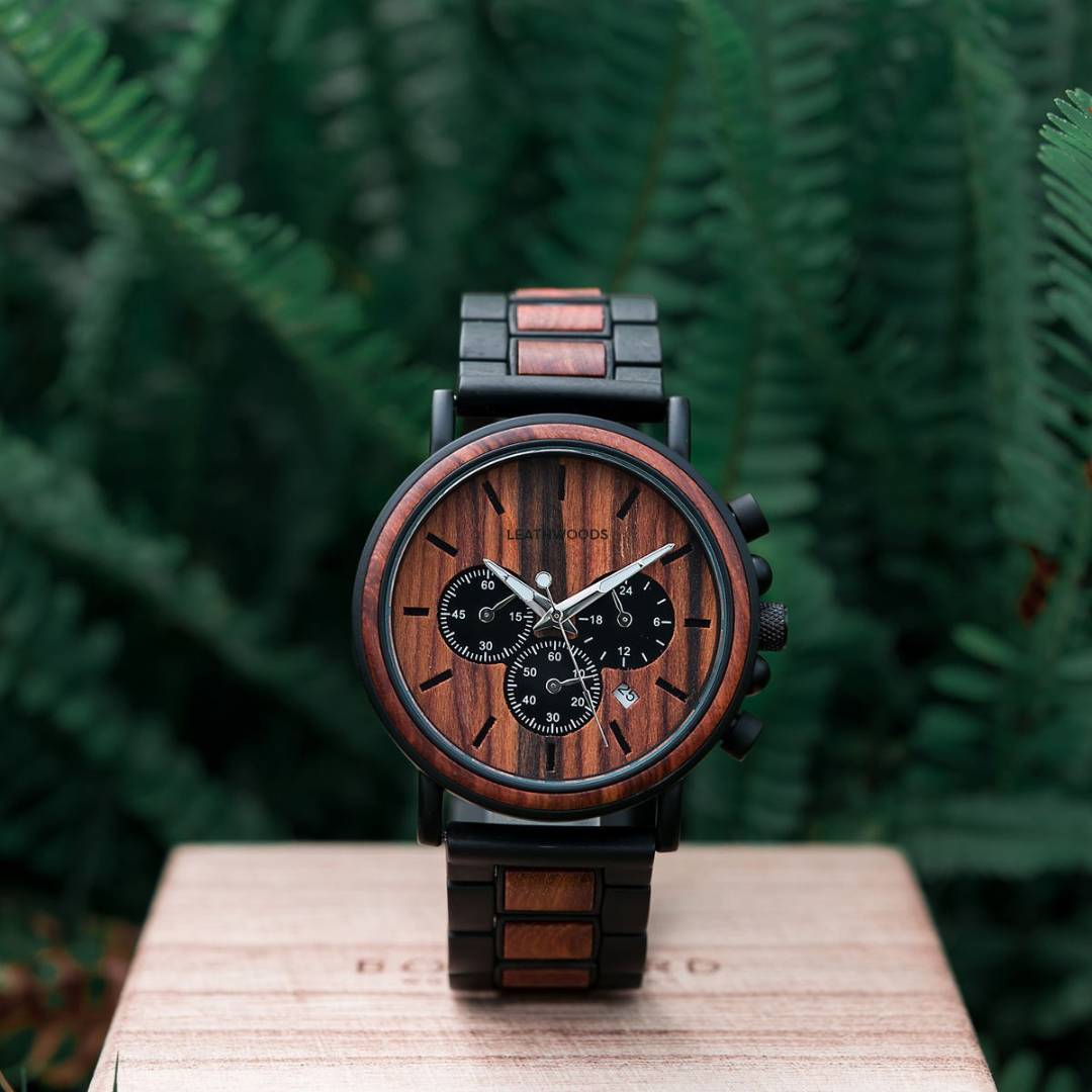 Garnet - Wooden Watch