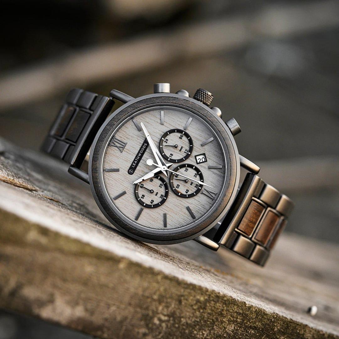 Gray Hawk - Wooden Watch