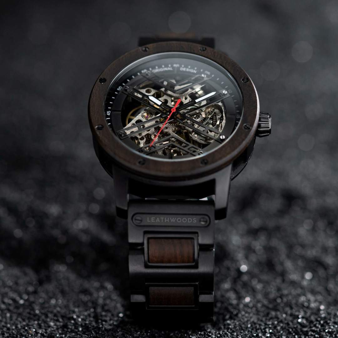 Skeleton - Wooden Watch