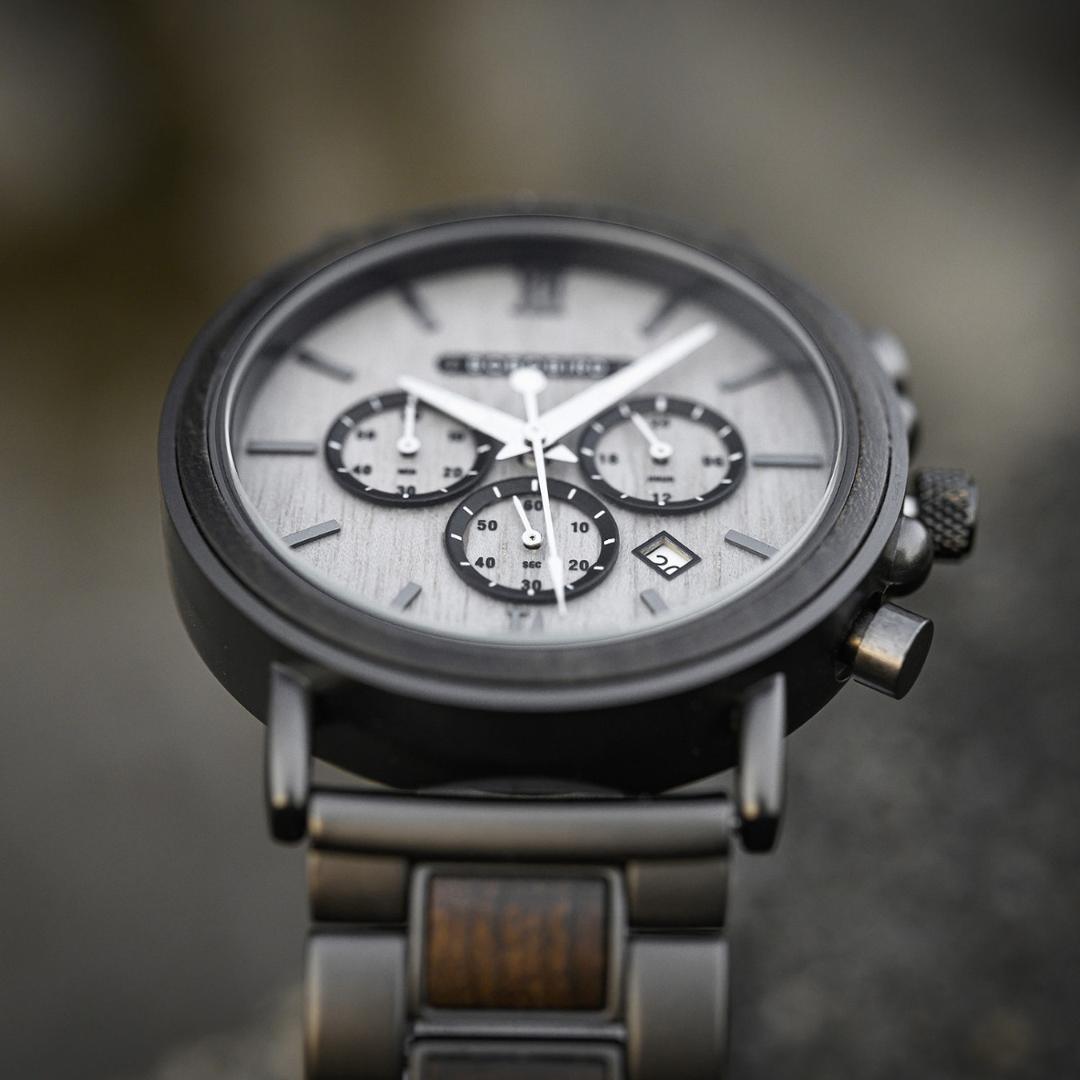 Gray Hawk - Wooden Watch