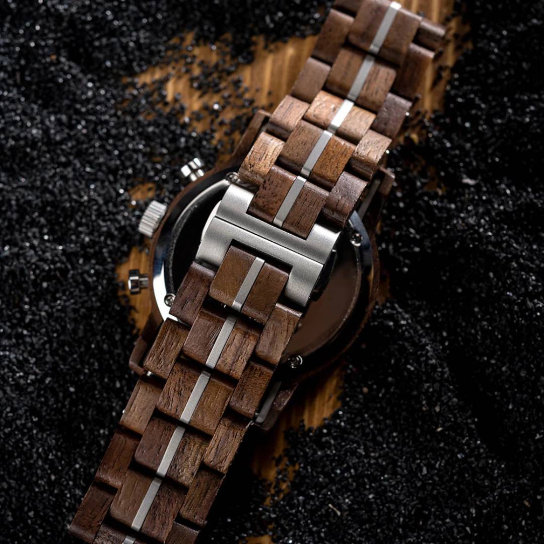 Walnut Chronograph - Wooden Watch