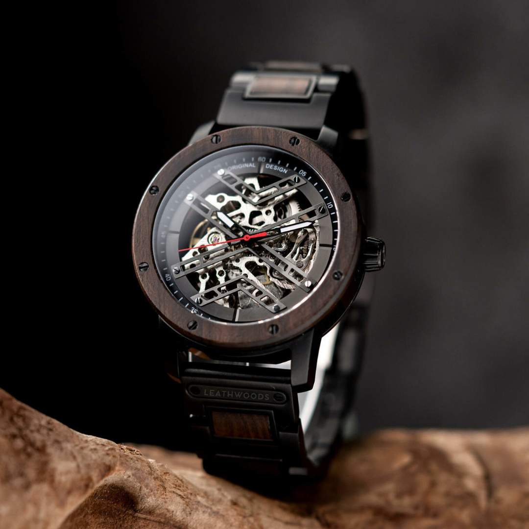Skeleton - Wooden Watch
