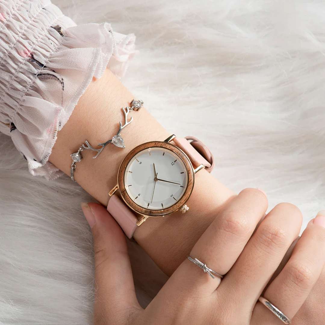 Flora - Wooden Watch