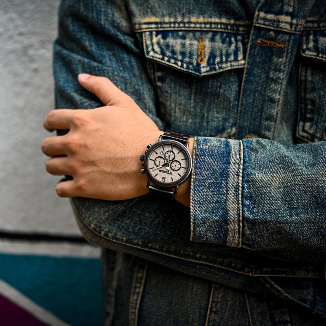 Gray Hawk - Wooden Watch