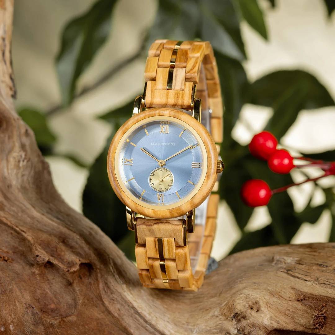 Citrine- Wooden Watch