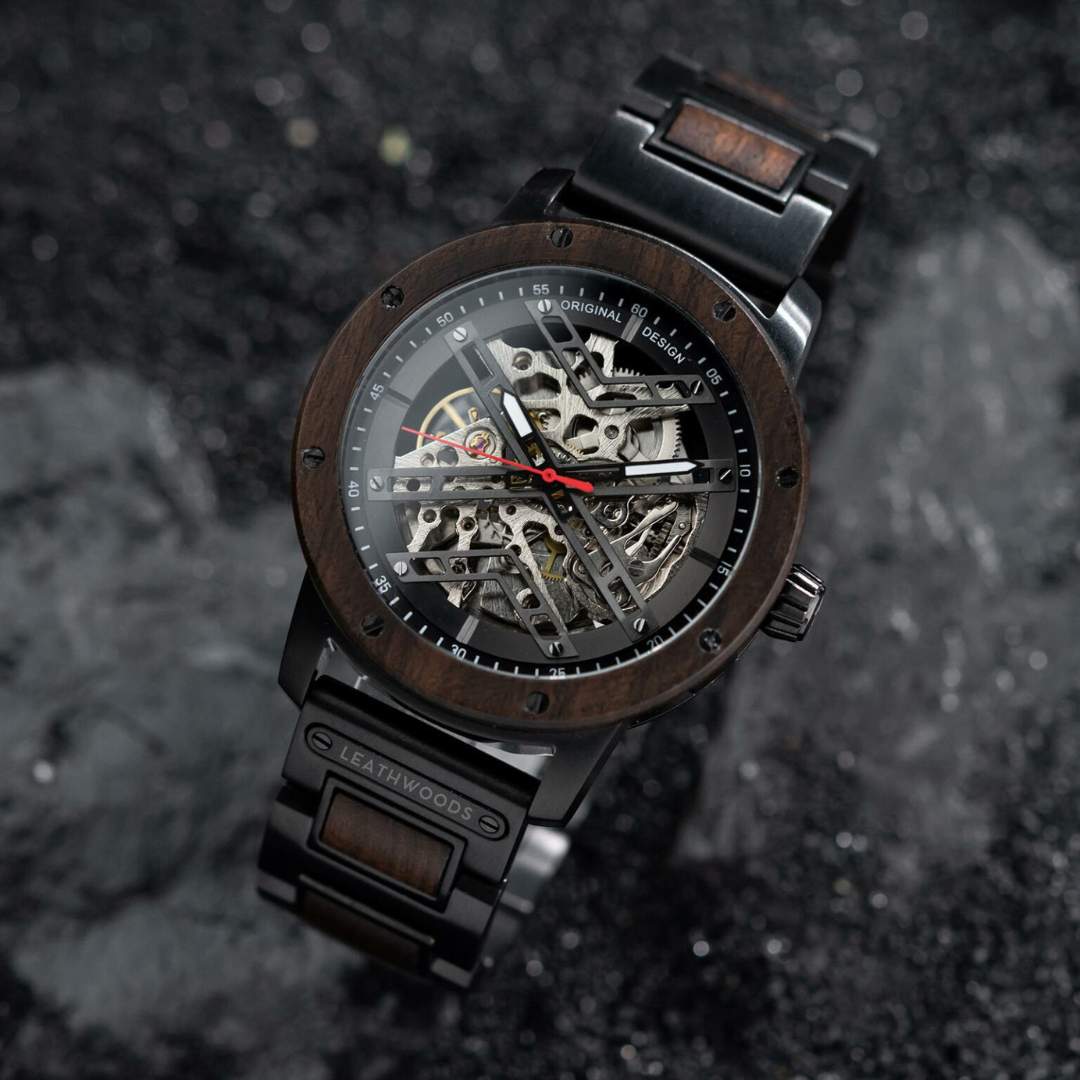 Skeleton - Wooden Watch