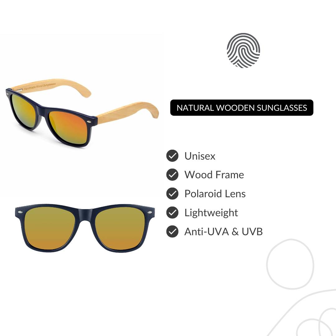 Fire - Wooden Sunglasses