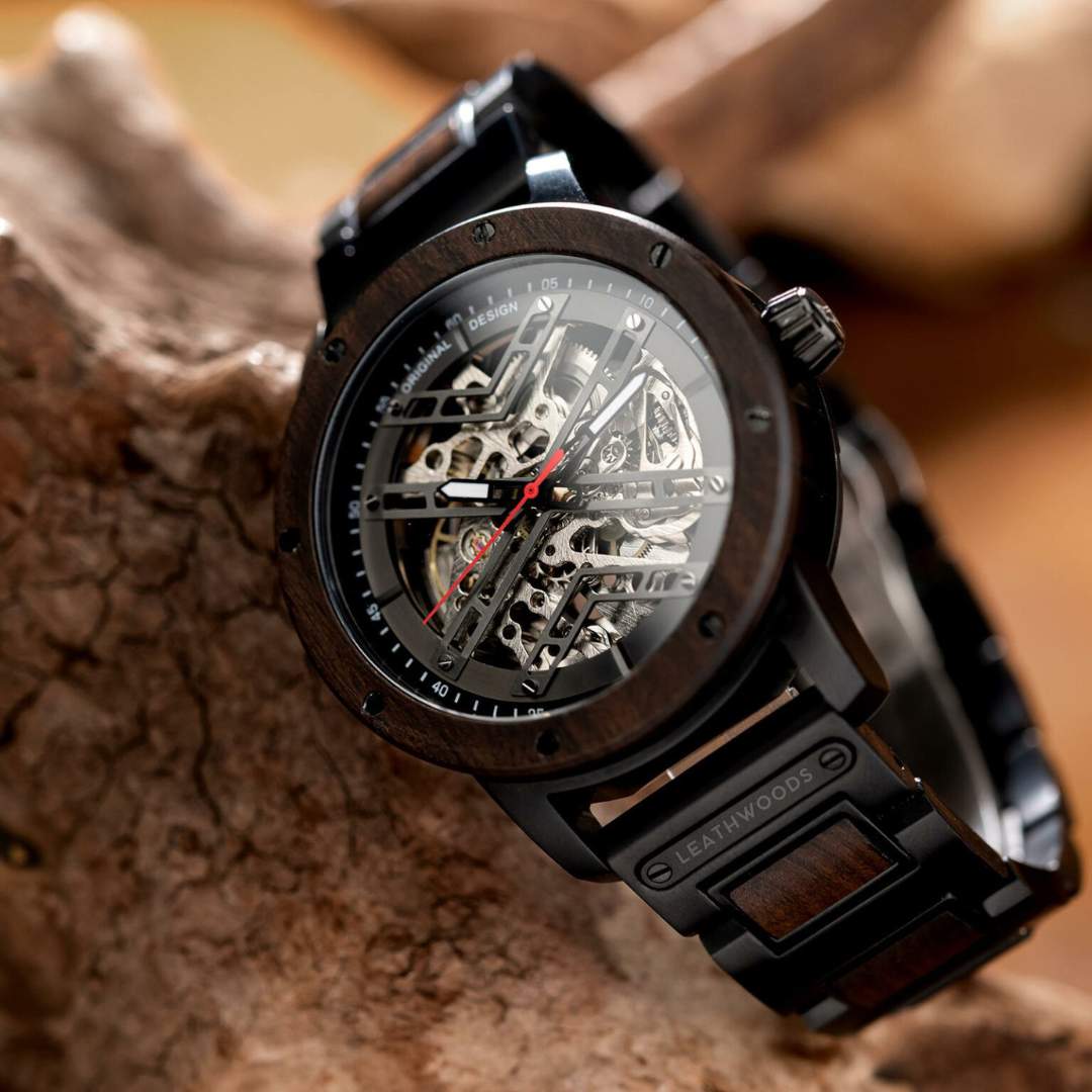 Skeleton - Wooden Watch