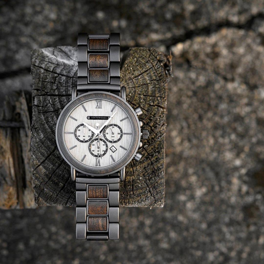 Gray Hawk - Wooden Watch