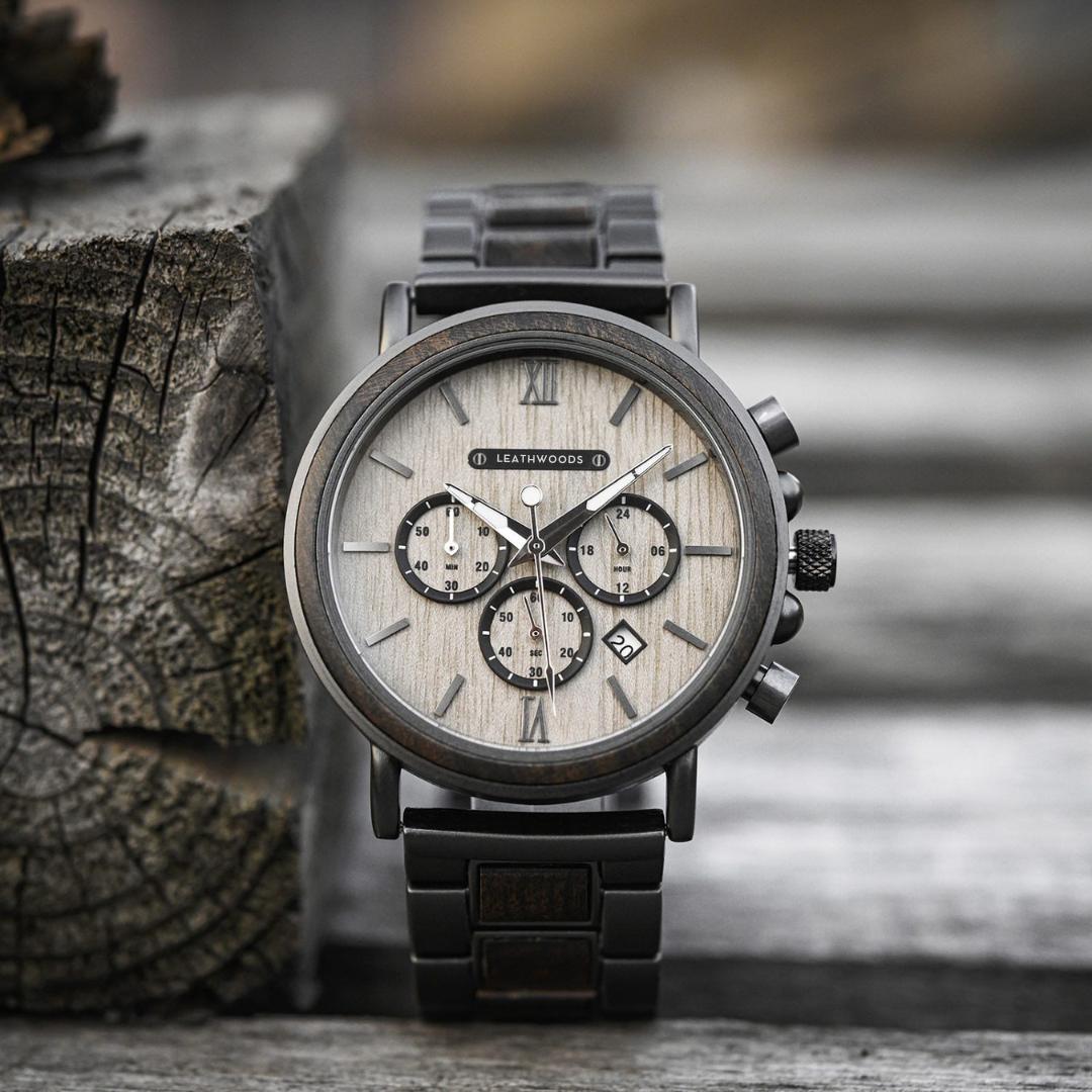 Gray Hawk - Wooden Watch