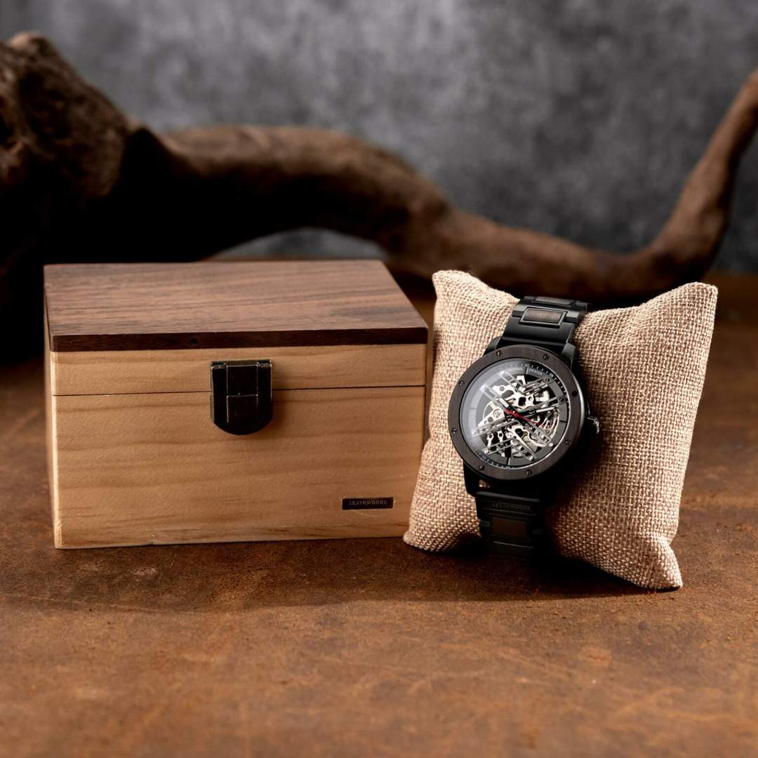 Skeleton - Wooden Watch