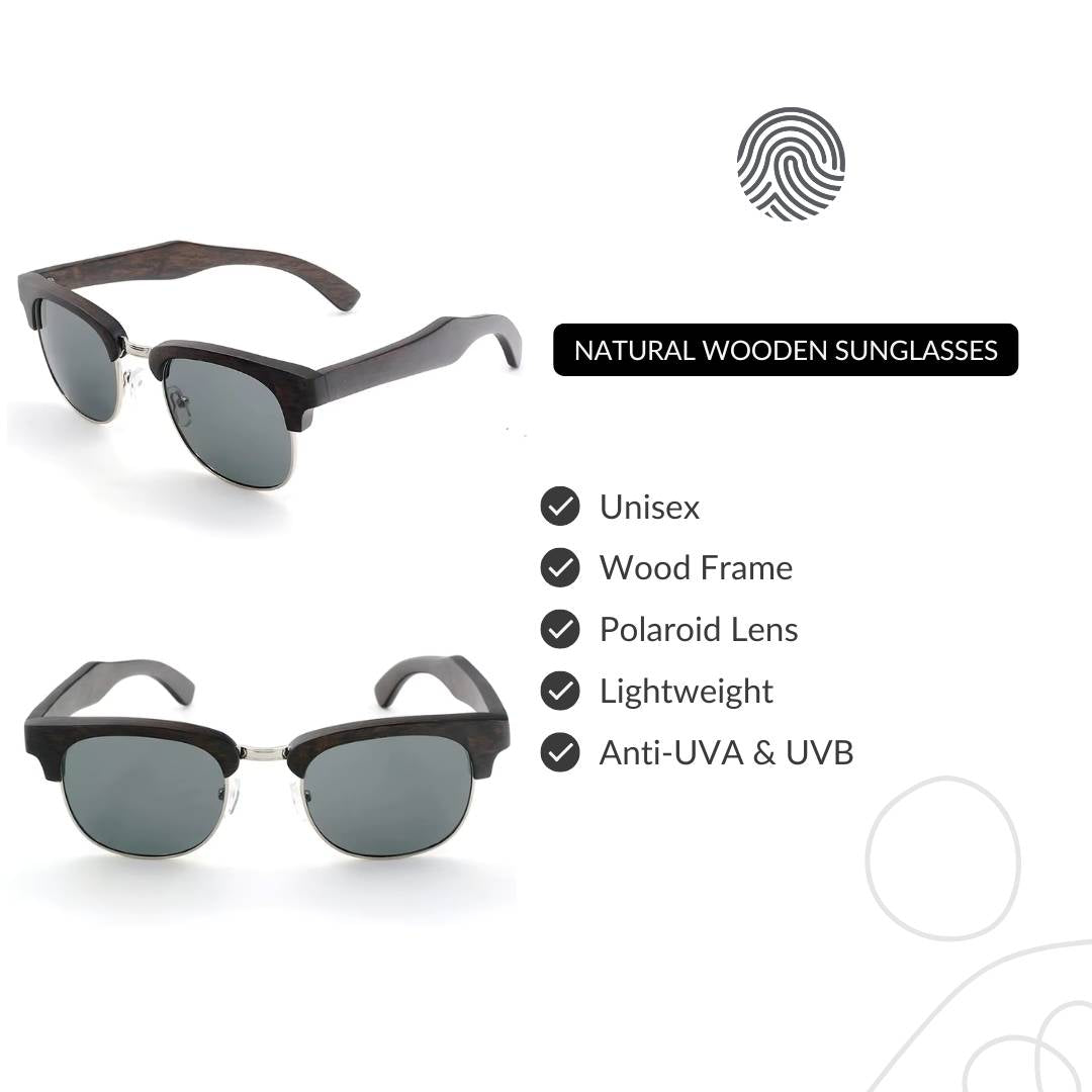 Walnut - Wooden Sunglasses