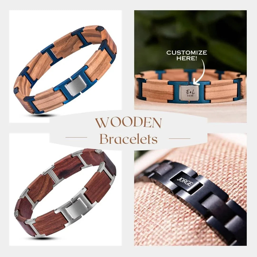 Wooden Bracelets - LEATHWOODS