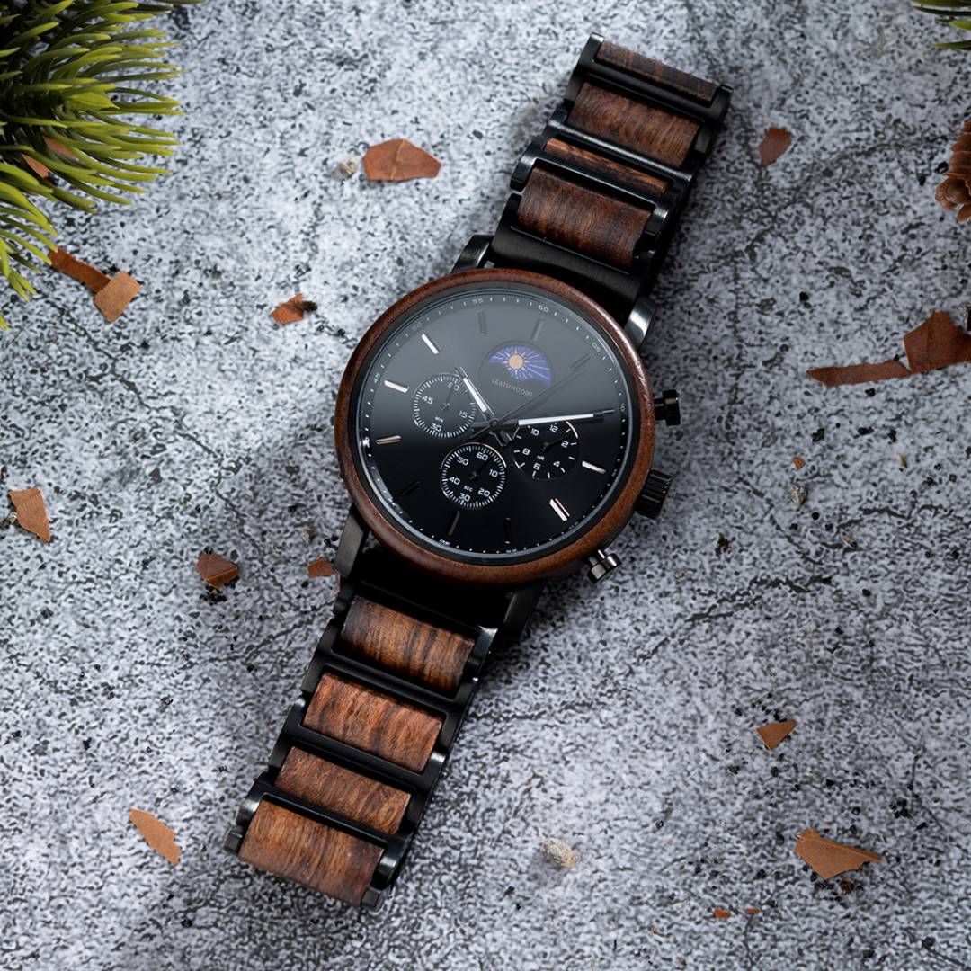 Moonphase - Wooden Watch