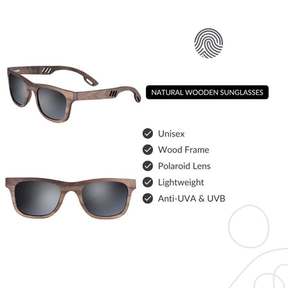Bison - Wooden Sunglasses