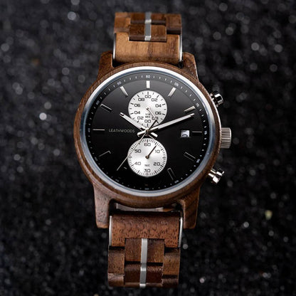 Walnut Chronograph - Wooden Watch