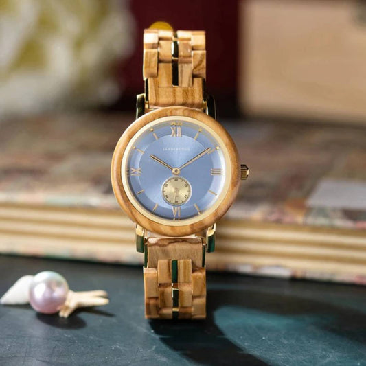 Citrine- Wooden Watch