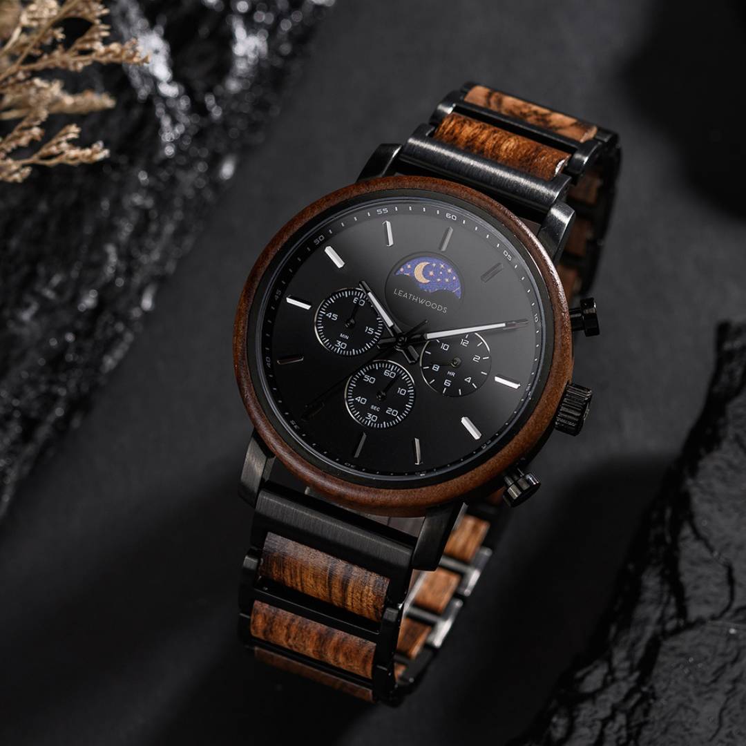 Moonphase - Wooden Watch