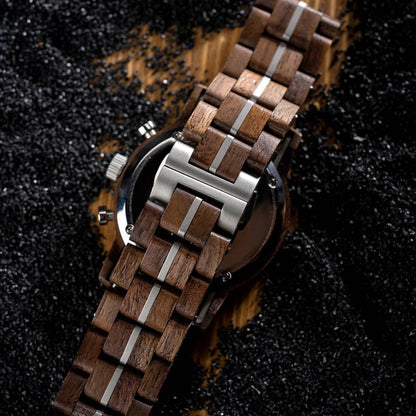 Walnut Chronograph - Wooden Watch