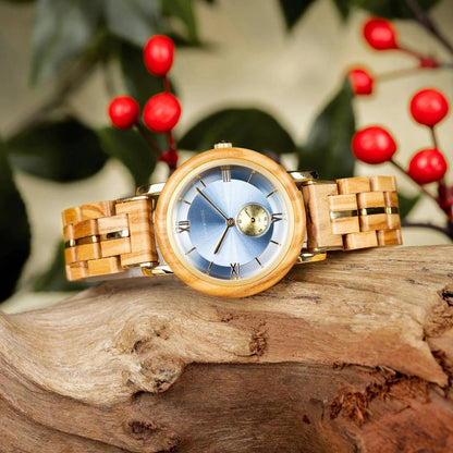 Citrine- Wooden Watch