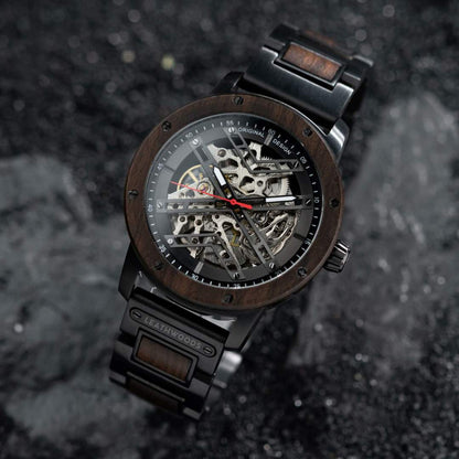 Skeleton - Wooden Watch