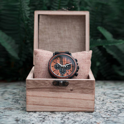 Garnet - Wooden Watch